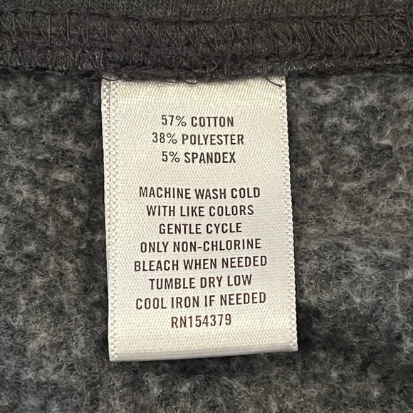 AEROPOSTALE LOUNGE PANTS CAPRI LENGTH FLEECE LINED ELASTIC‎ WAIST GRAY SIZE XL - Picture 8 of 10